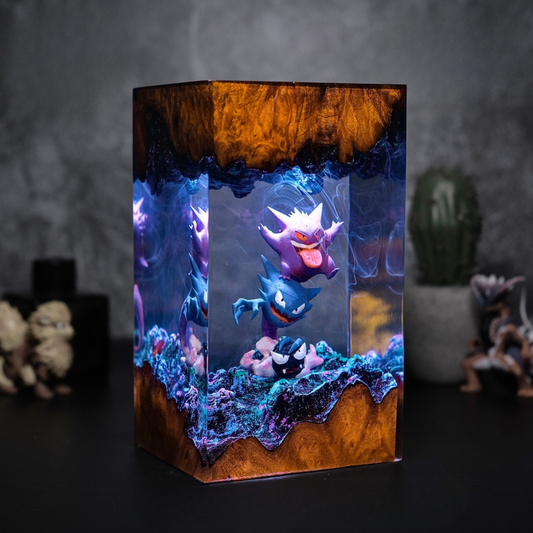 Gengar Evolution Pokemon Resin Lamp