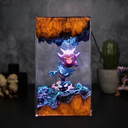 Gengar Evolution Pokemon Resin Lamp