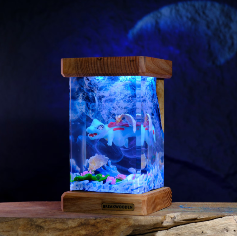 Totodile Resin Lamp