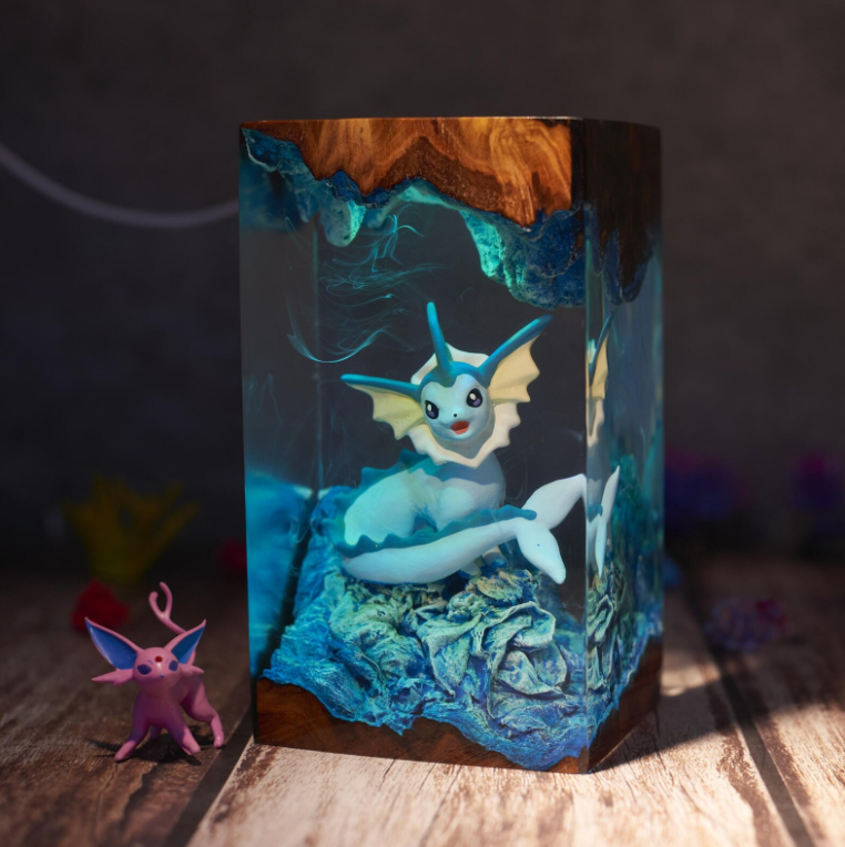 Vaporeon Resin lamp