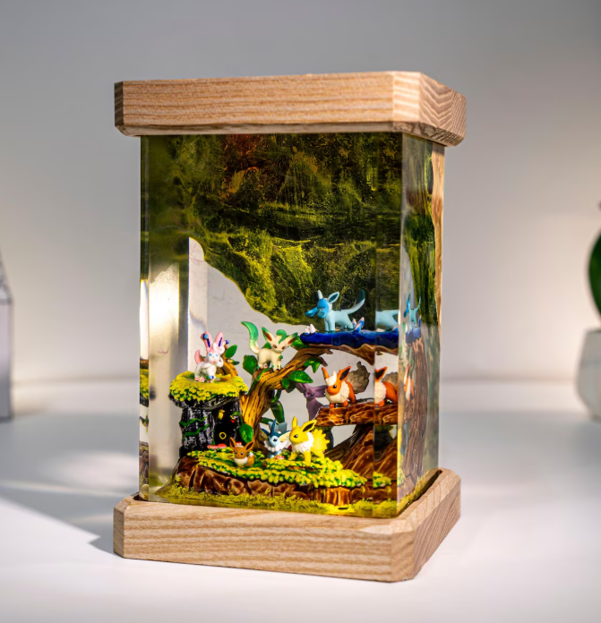 Eeveeloution Resin Lamp