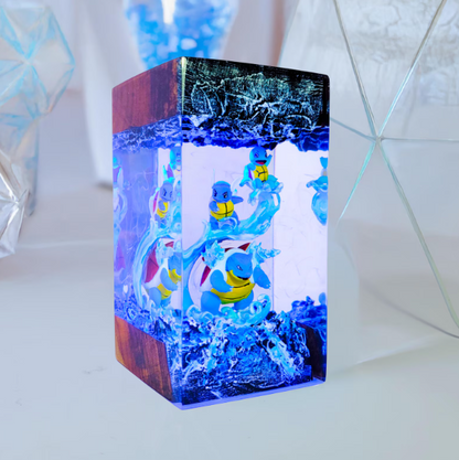 Squirtle Evolution Resin Lamp